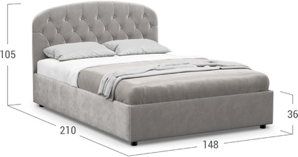 Кровать двуспальная Bianca New 140х200 Модель 1227
